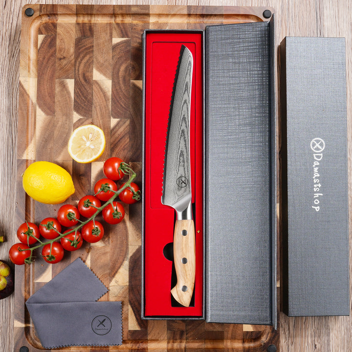 Premium Bread Knife Rosewood