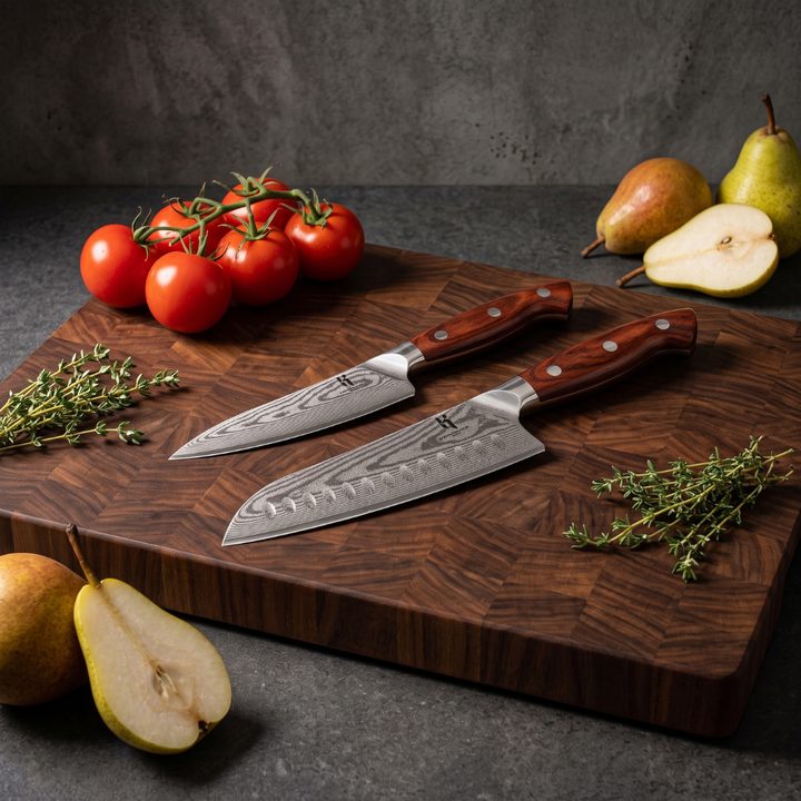 Santoku and utility knife