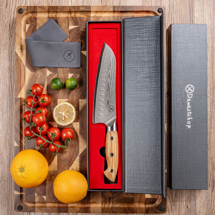 Premium Santoku Knife Rosewood