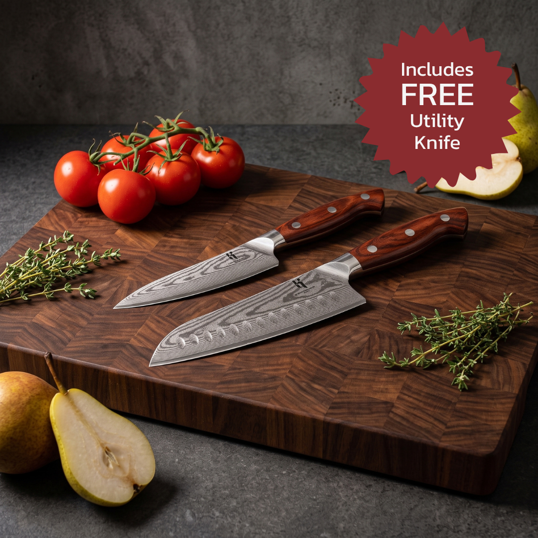 Santoku and utility knife