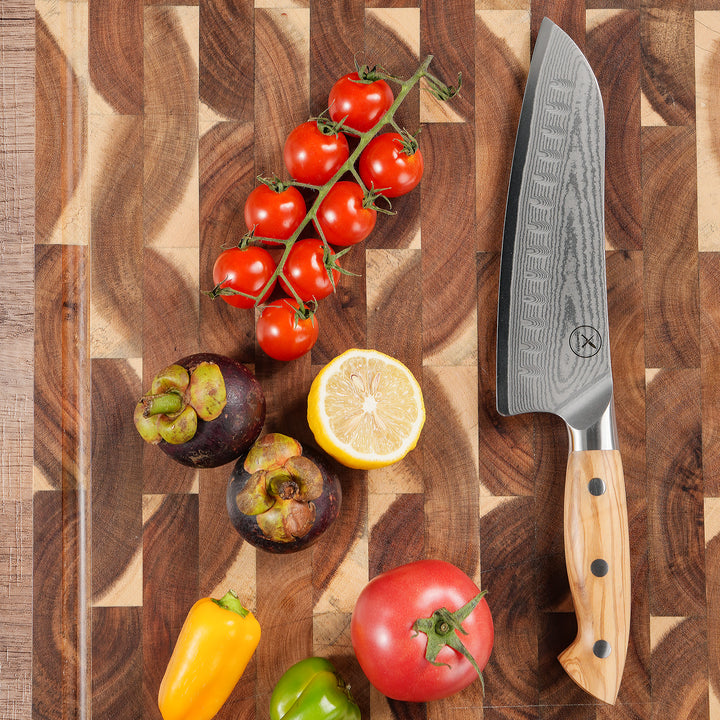 Premium Santoku Knife Rosewood