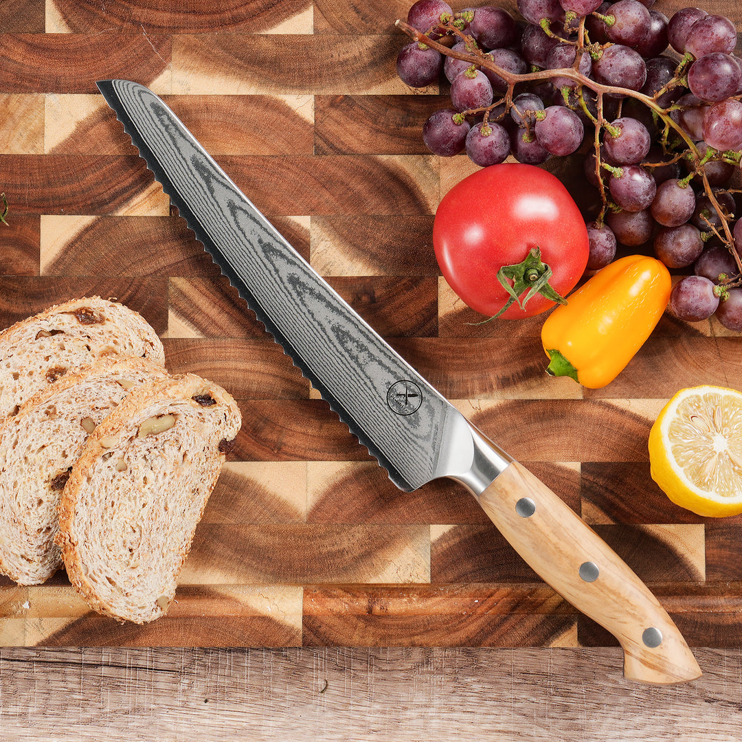 Premium Bread Knife Rosewood
