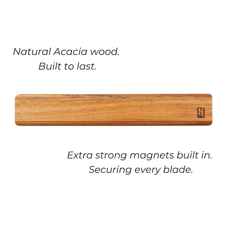 Magnetic Knife Holder Strip in Acacia