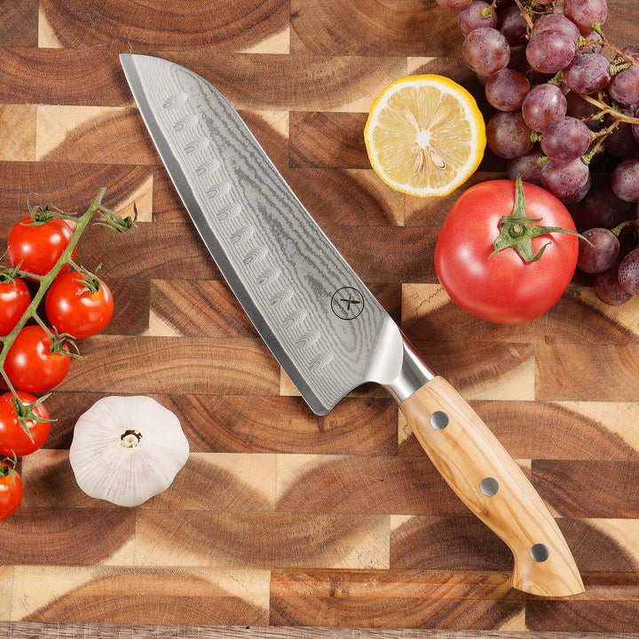 Premium Santoku Knife Rosewood