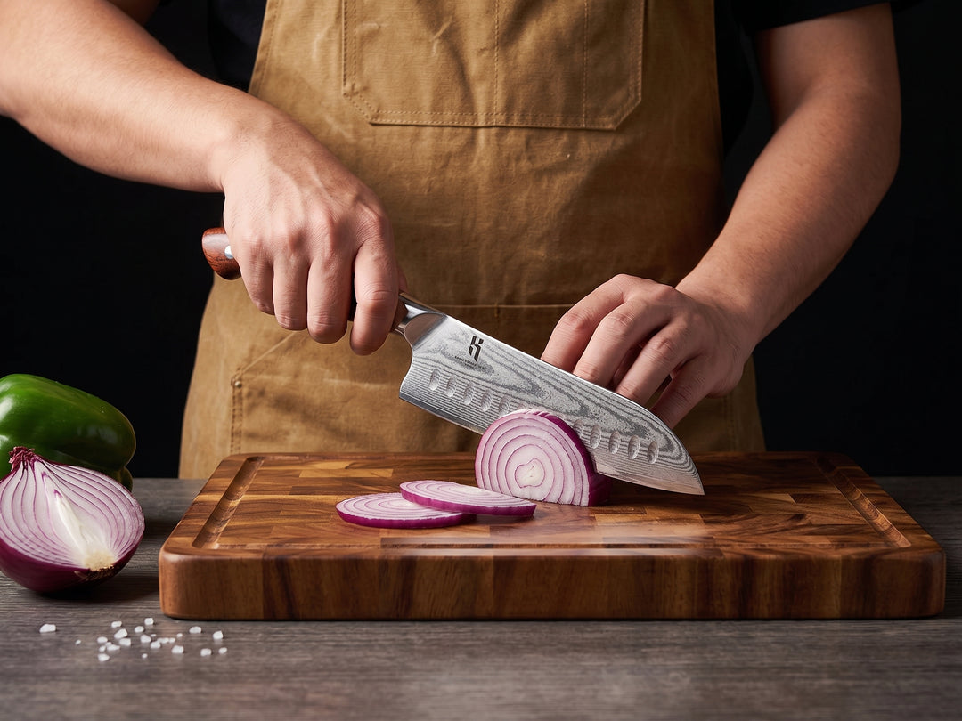 Premium Santoku Knife Rosewood