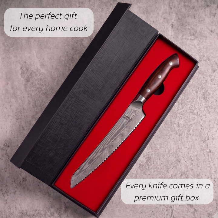 Premium Bread Knife Rosewood