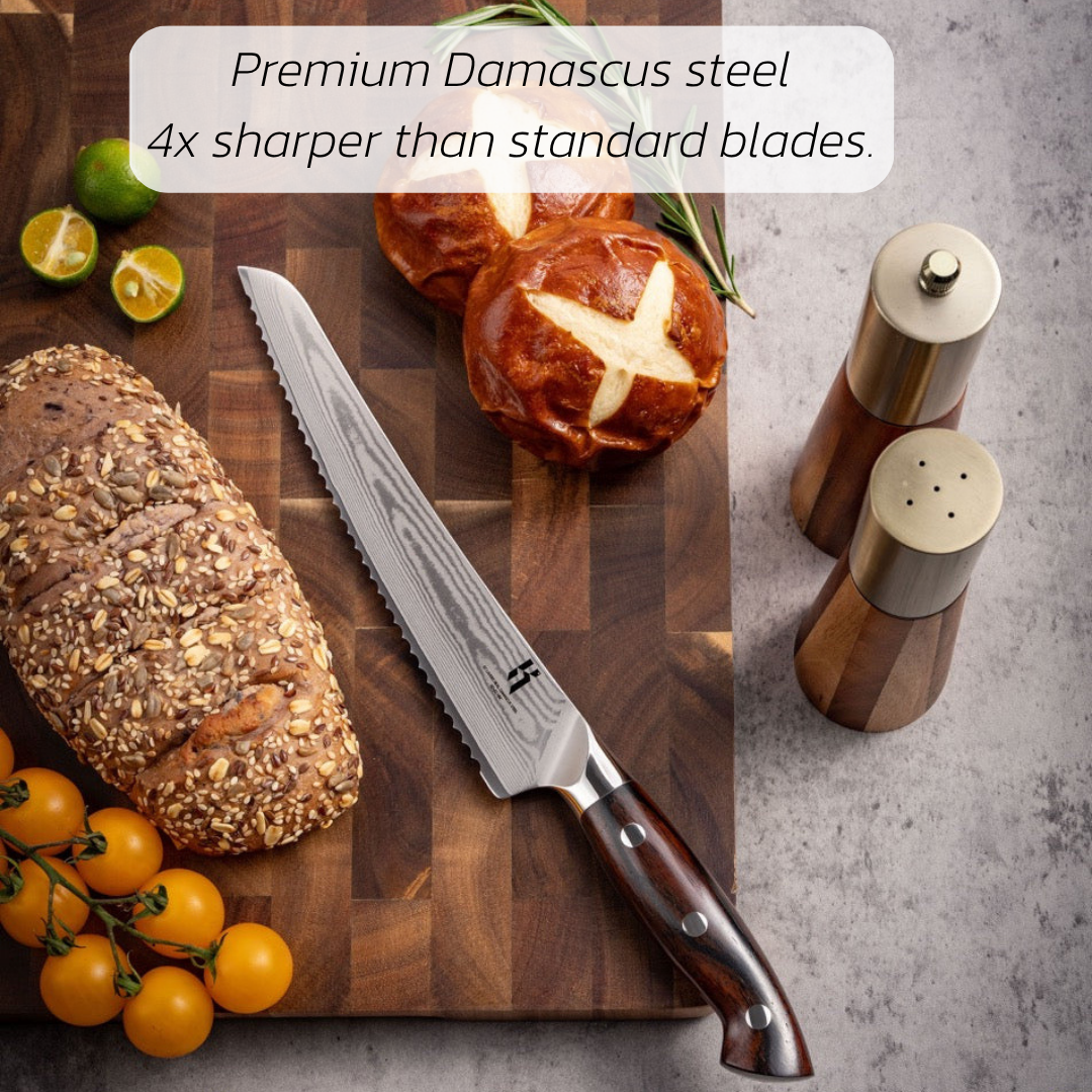 Premium Bread Knife Rosewood