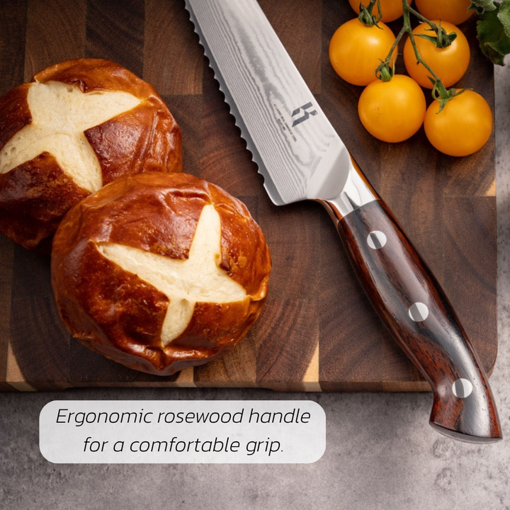 Premium Bread Knife Rosewood