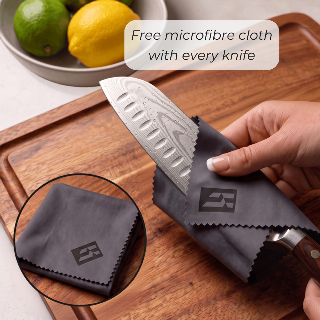 Premium Santoku Knife Rosewood
