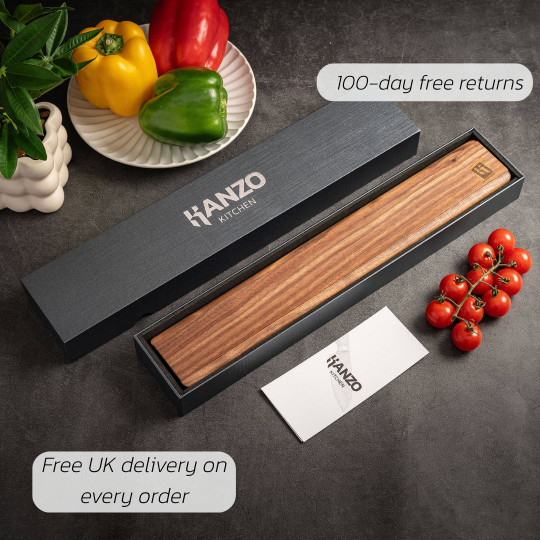 Magnetic Knife Holder Strip in Walnut