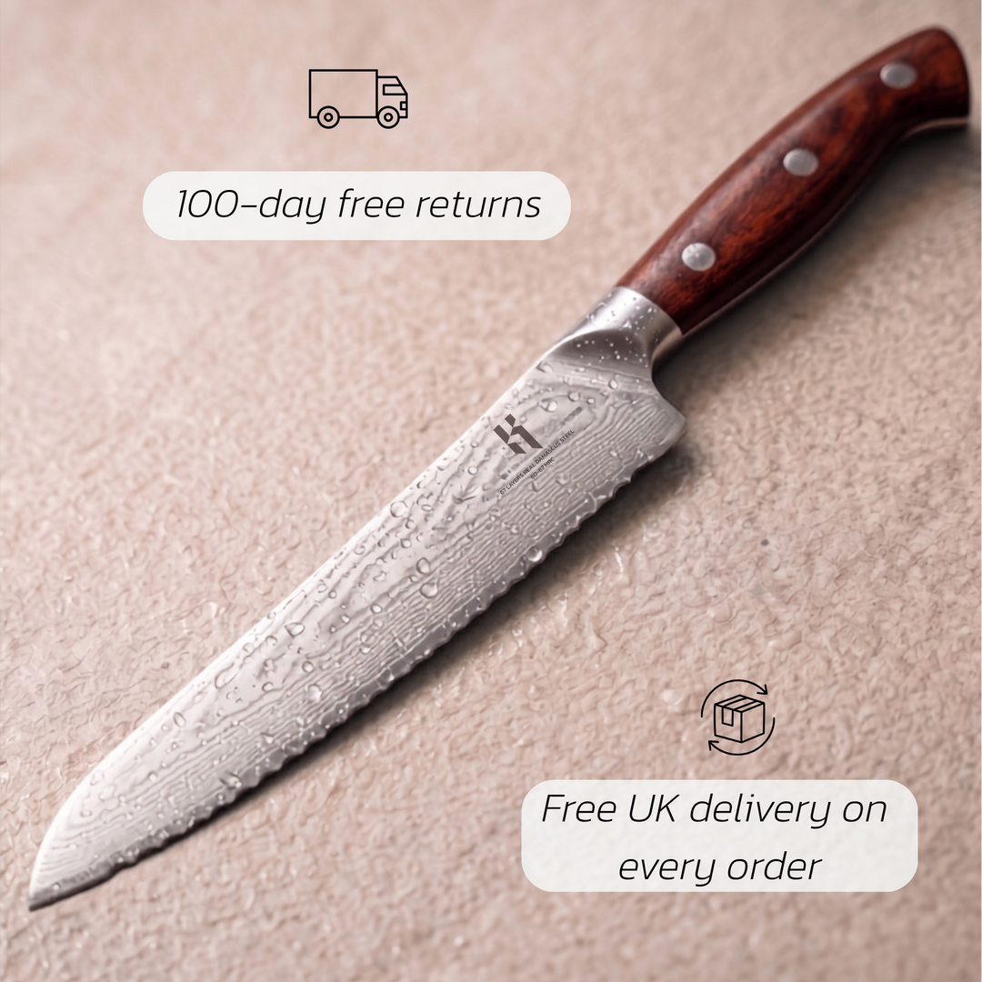 Premium Bread Knife Rosewood