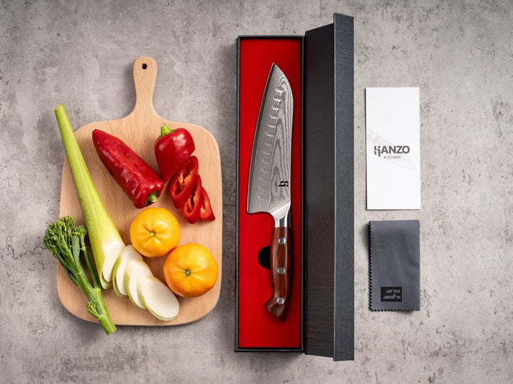 Premium Santoku Knife Rosewood
