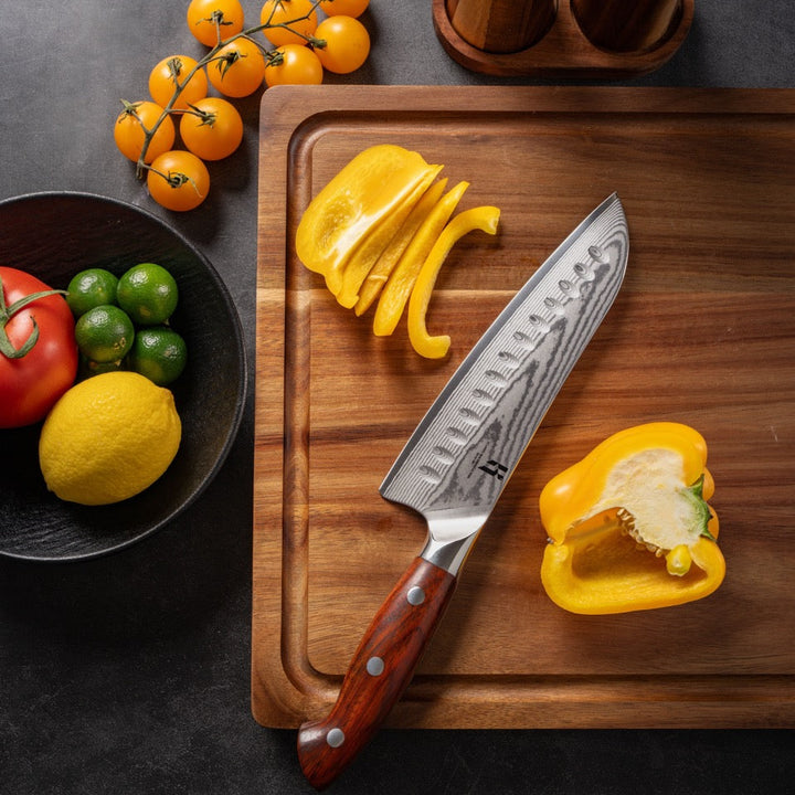 Premium Santoku Knife Rosewood