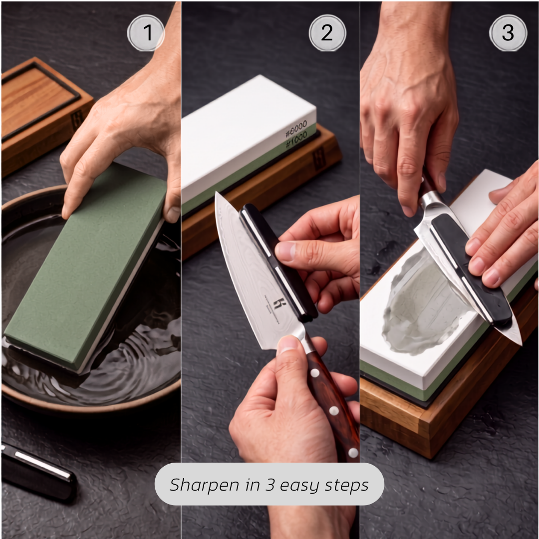 Small Whetstone 1000/6000 Knife Sharpener