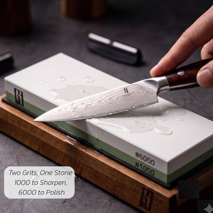 Small Whetstone 1000/6000 Knife Sharpener